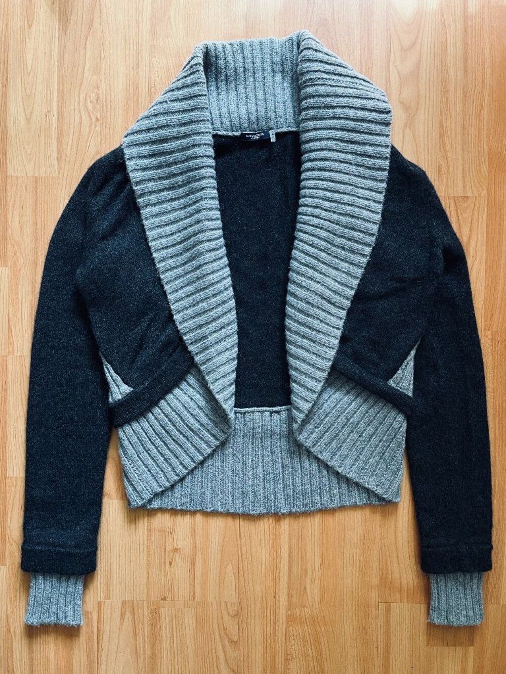 Magaschoni Cashmere Gray Open Front Cardigan